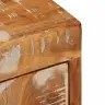 Naktsgaldiņš 2 Pcs Brūna 35 X 33 X 48 Cm Atjaunota Masīvkoka Vidaxl