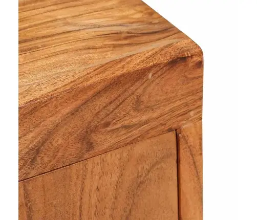 Naktsgaldiņš 2 Pcs Brūna 35 X 33 X 48 Cm Cieta Koka Akācija Vidaxl