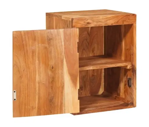 Naktsgaldiņš 2 Pcs Brūna 35 X 33 X 48 Cm Cieta Koka Akācija Vidaxl