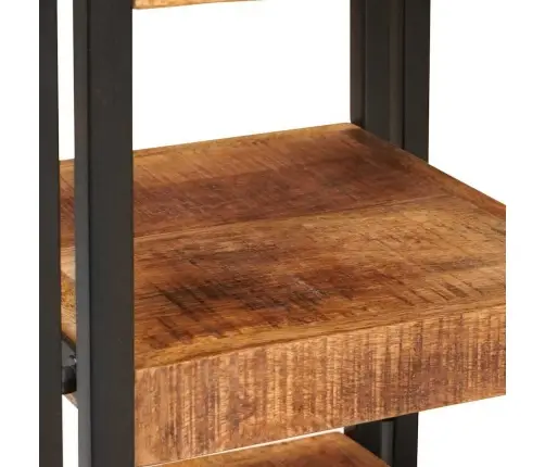 Naktsgaldiņš 2 Pcs Brūna Un Melna Cieta Mango Koksne Vidaxl