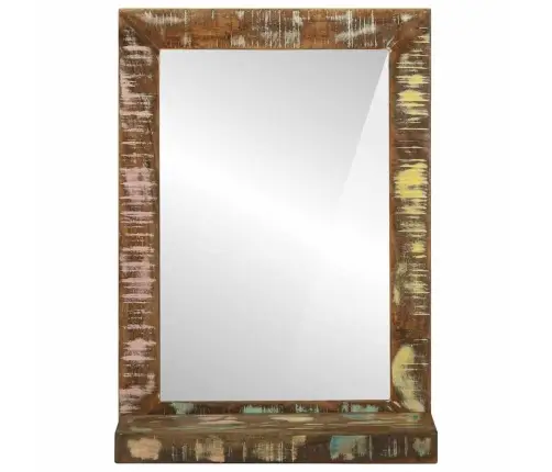 Vannitoa Peegel Pruun 50 X 22 X 70 Cm Tugev Taastatud Puit