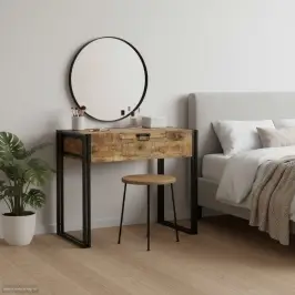 Magamistoa Peegeltabelid Pruun 90 X 50 X 75 Cm Mangopuit