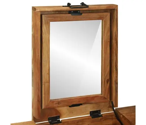 Grima Galds 90X50X75 Cm Masīvs Koks Akācija Vidaxl