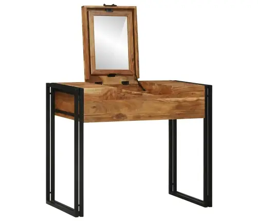Grima Galds 90X50X75 Cm Masīvs Koks Akācija Vidaxl