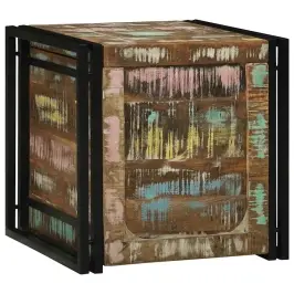 Uzglabāšanas Kaste 50 X 50 X 50 Cm Cietais Atjaunotais Koks Vidaxl