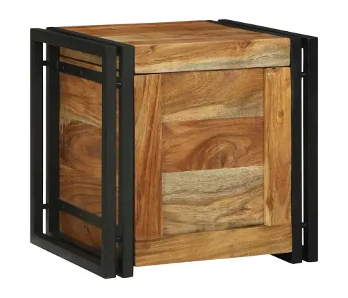 Glabāšanas Kastes Brūna 40 X 40 X 40 Cm Akācijas Masīvkoks Vidaxl