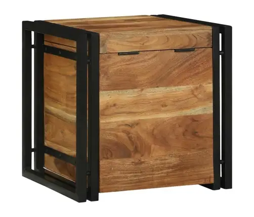 Glabāšanas Kastes Brūna 40 X 40 X 40 Cm Akācijas Masīvkoks Vidaxl