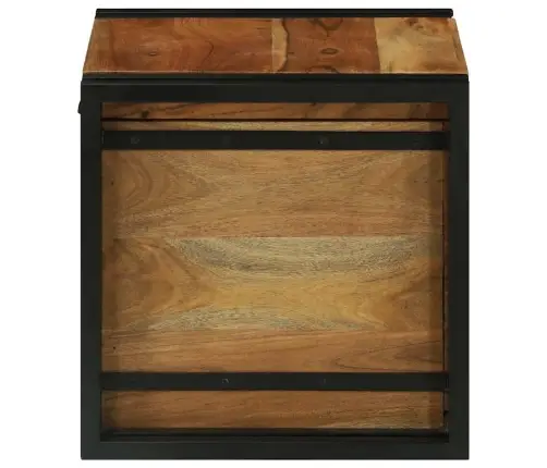 Glabāšanas Kastes Brūna 40 X 40 X 40 Cm Akācijas Masīvkoks Vidaxl