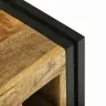 Vīna Plaukts 34.5 X 35 X 39 Cm Cietais Koks Raukts Mango Vidaxl