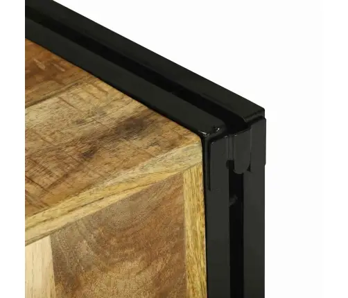 Vīna Plaukts 34.5 X 35 X 39 Cm Cietais Koks Raukts Mango Vidaxl