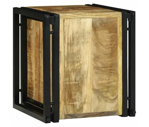Vīna Plaukts 34.5 X 35 X 39 Cm Cietais Koks Raukts Mango Vidaxl