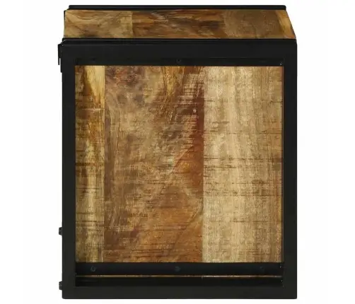 Vīna Plaukts 34.5 X 35 X 39 Cm Cietais Koks Raukts Mango Vidaxl