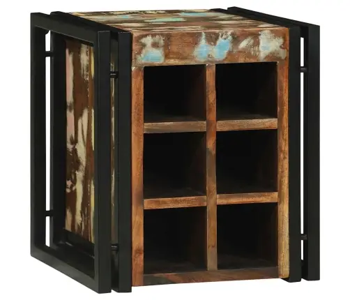 Vīna Plaukts 34.5X35X39 Cm Solid Koks Pārstrādāts Vidaxl