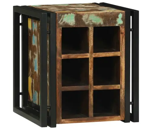 Vīna Plaukts 34.5X35X39 Cm Solid Koks Pārstrādāts Vidaxl