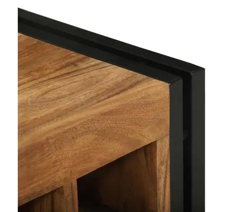 Vīna Plaukts 46X35X27.5 Cm Solid Akācijas Koks Vidaxl