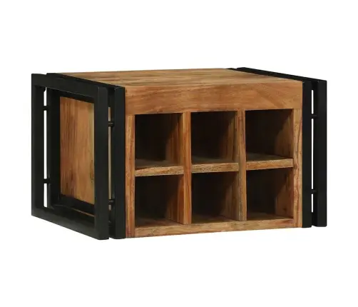 Vīna Plaukts 46X35X27.5 Cm Solid Akācijas Koks Vidaxl