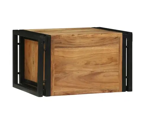 Vīna Plaukts 46X35X27.5 Cm Solid Akācijas Koks Vidaxl