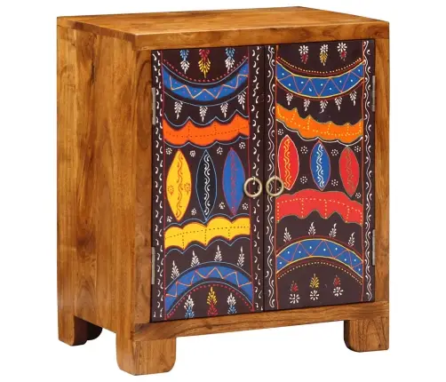 Bufete Daudzkrāsains 50X35X60 Akācijas Masīvkoka Vidaxl