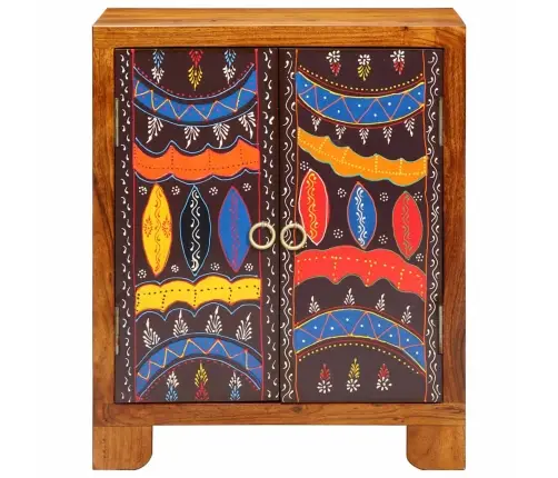 Bufete Daudzkrāsains 50X35X60 Akācijas Masīvkoka Vidaxl