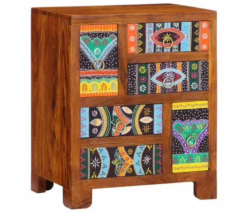 Puhvetkapp Mitmevärviline 50X35X60 Täispuidust Akaatsia Puhvetkapp Mitmevärviline 50X35X60 Täispuidust Akaatsia