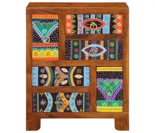 Puhvetkapp Mitmevärviline 50X35X60 Täispuidust Akaatsia Puhvetkapp Mitmevärviline 50X35X60 Täispuidust Akaatsia