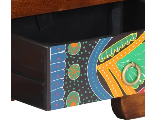 Tv Skapis Daudzkrāsains 110X30X40 Akācijas Masīvkoka Vidaxl