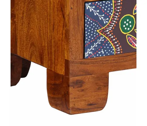 Tv Skapis Daudzkrāsains 110X30X40 Akācijas Masīvkoka Vidaxl