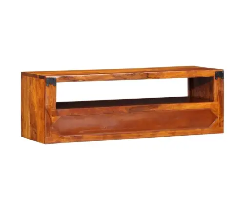 Sieninė Tv Spintelė Daugiaspalvė 90X30X30 Akacijos Masyvo