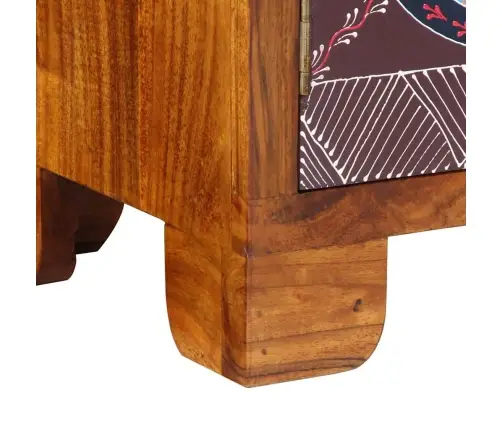 Tv Skapis Daudzkrāsains 90X30X45 Akācijas Masīvkoka Vidaxl