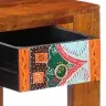 Stalas Ruda 100 X 50 X 75 Cm Akacijos Medienos Masyvas
