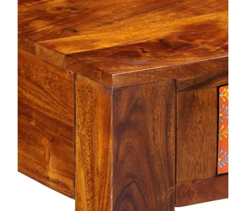 Stalas Ruda 100 X 50 X 75 Cm Akacijos Medienos Masyvas