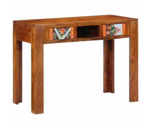 Stalas Ruda 100 X 50 X 75 Cm Akacijos Medienos Masyvas