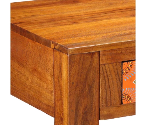 Galds 100X50X75 Cm Ciets Akācijas Koks Vidaxl