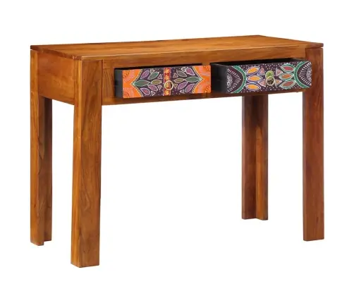 Stalas Ruda 100 X 50 X 75 Cm Akacijos Medienos Masyvas
