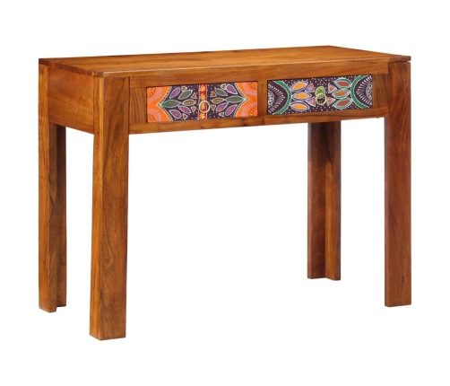Galds 100X50X75 Cm Ciets Akācijas Koks Vidaxl