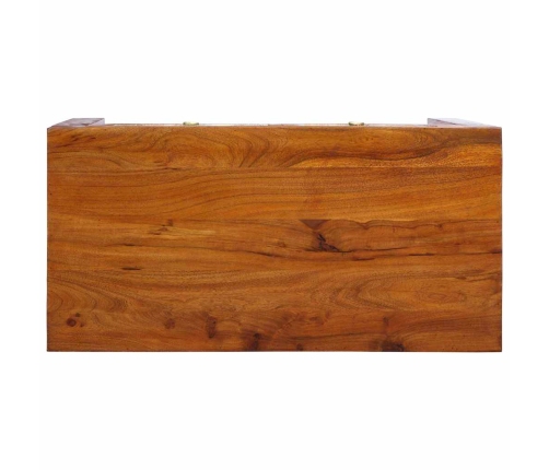 Galds 100X50X75 Cm Ciets Akācijas Koks Vidaxl
