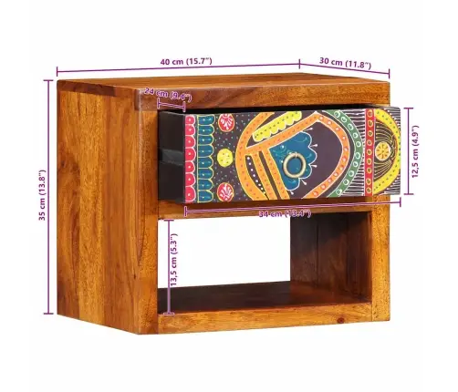 Naktsgaldiņš 40X35X35 Cm Masīvkoks Akācija Vidaxl Naktsgaldiņš 40X35X35 Cm Masīvkoks Akācija Vidaxl