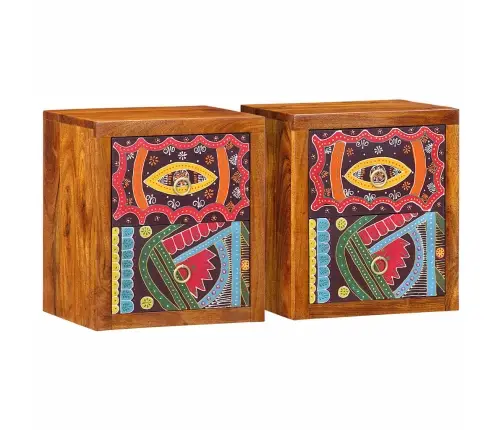 Naktsgaldiņi 2 Gabali 35X30X40 Cm No Cietās Akācijas Vidaxl Naktsgaldiņi 2 Gabali 35X30X40 Cm No Cietās Akācijas Vidaxl