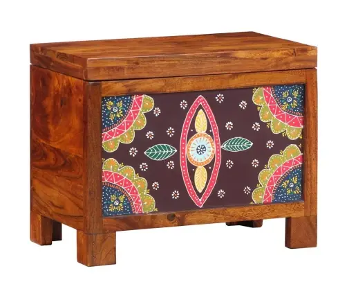 Uzglabāšanas Kaste Medus Brūna 50X30X40 Cm No Cietās Koka Acācijas Vidaxl