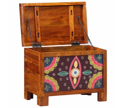 Uzglabāšanas Kaste Medus Brūna 50X30X40 Cm No Cietās Koka Acācijas Vidaxl