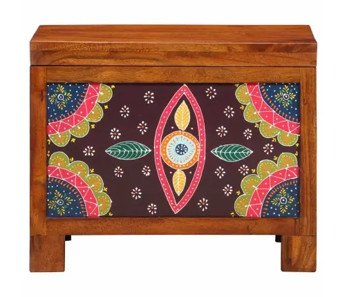 Uzglabāšanas Kaste Medus Brūna 50X30X40 Cm No Cietās Koka Acācijas Vidaxl