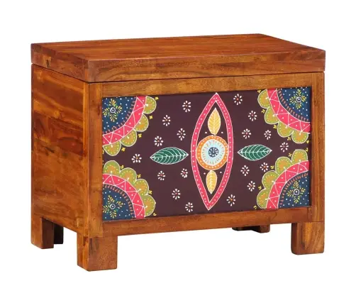 Uzglabāšanas Kaste Medus Brūna 50X30X40 Cm No Cietās Koka Acācijas Vidaxl