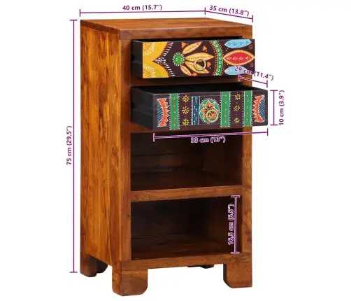 Telefonialus Sahtliga Pruun 40 X 35 X 75 Cm Akaatsiapuit