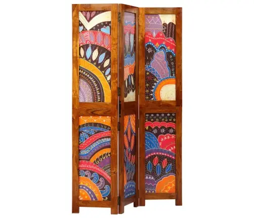 Telpas Dalītājs 3 Paneļos Medus Brūnā Krāsā 35X1.5X160 Cm Cietais Koks Akācija Vidaxl