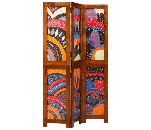 Telpas Dalītājs 3 Paneļos Medus Brūnā Krāsā 35X1.5X160 Cm Cietais Koks Akācija Vidaxl