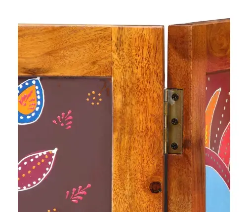 Telpu Dalītājs 3 Paneļi Medus Brūnā Krāsā 35X1.5X160 Cm No Cietās Akācijas Koka Vidaxl