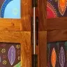 Telpu Dalītājs 3 Paneļi Medus Brūnā Krāsā 35X1.5X160 Cm No Cietās Akācijas Koka Vidaxl