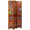 Telpu Dalītājs 3 Paneļi Medus Brūnā Krāsā 35X1.5X160 Cm No Cietās Akācijas Koka Vidaxl