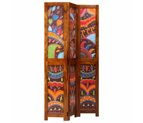 Telpu Dalītājs 3 Paneļi Medus Brūnā Krāsā 35X1.5X160 Cm No Cietās Akācijas Koka Vidaxl