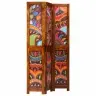 Telpu Dalītājs 3 Paneļi Medus Brūnā Krāsā 35X1.5X160 Cm No Cietās Akācijas Koka Vidaxl